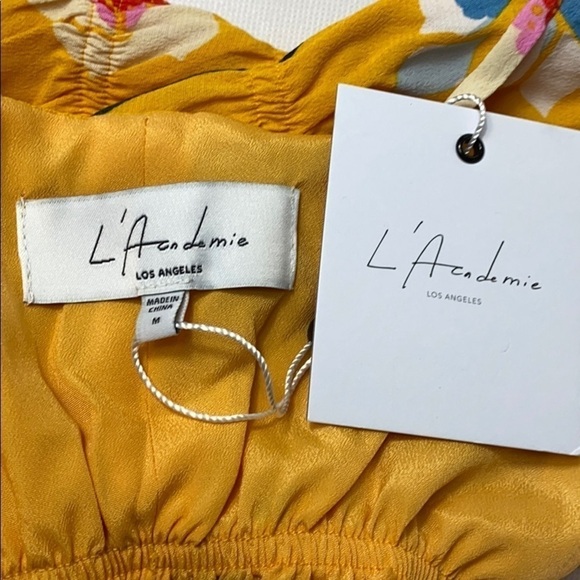 L’Academie Salta top in Yellow Meadow Medium - Picture 4 of 7